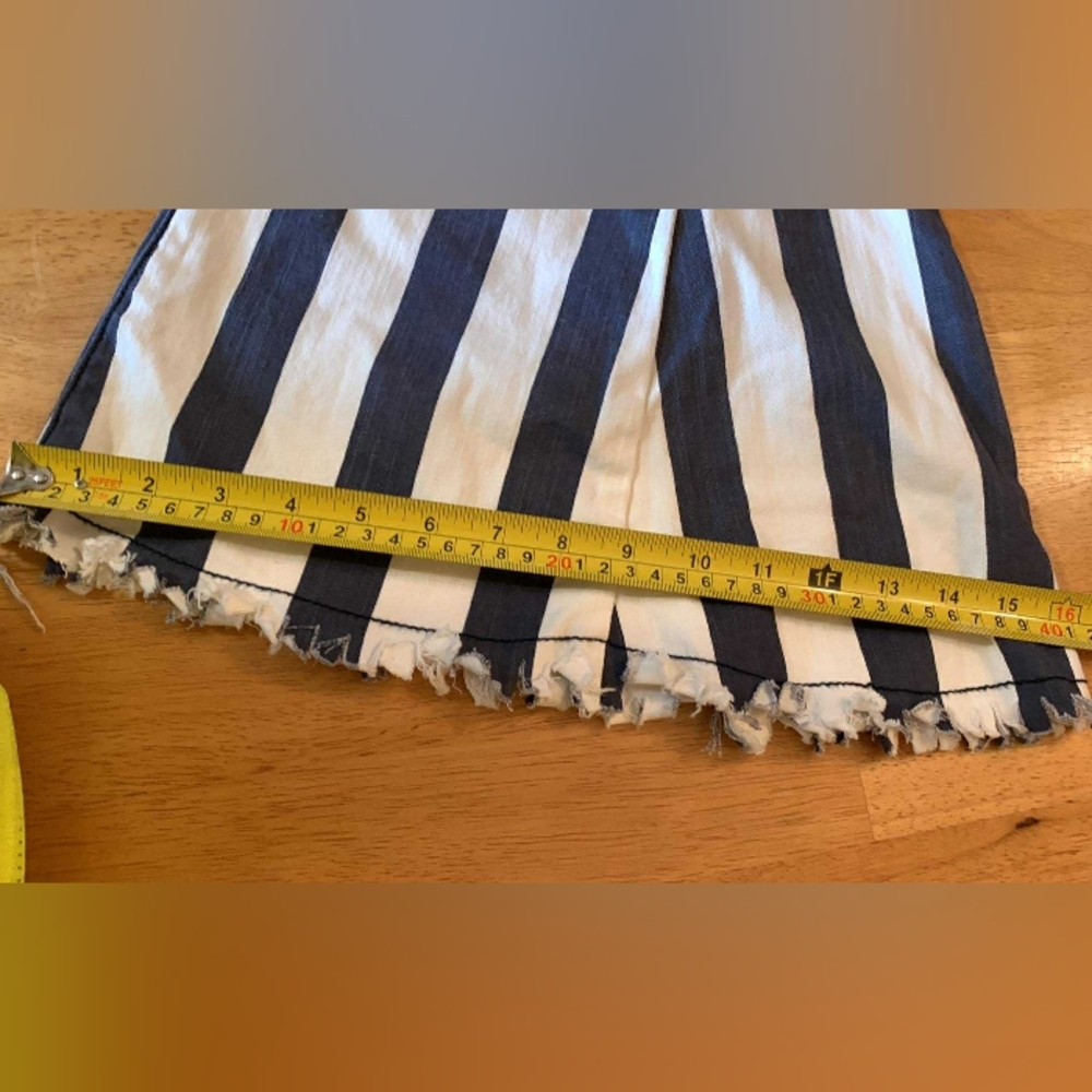 Judith March Blue And White Striped Flare Pants Size L - Picture 8 of 10